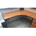 Autumn Maple L-Suite Desk with Overhead Storage